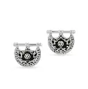Kahila's Silver Earring with Black Onyx (KC107)