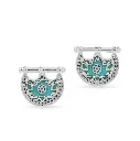 Kahila's Silver Earring with Turquoise (KC76)
