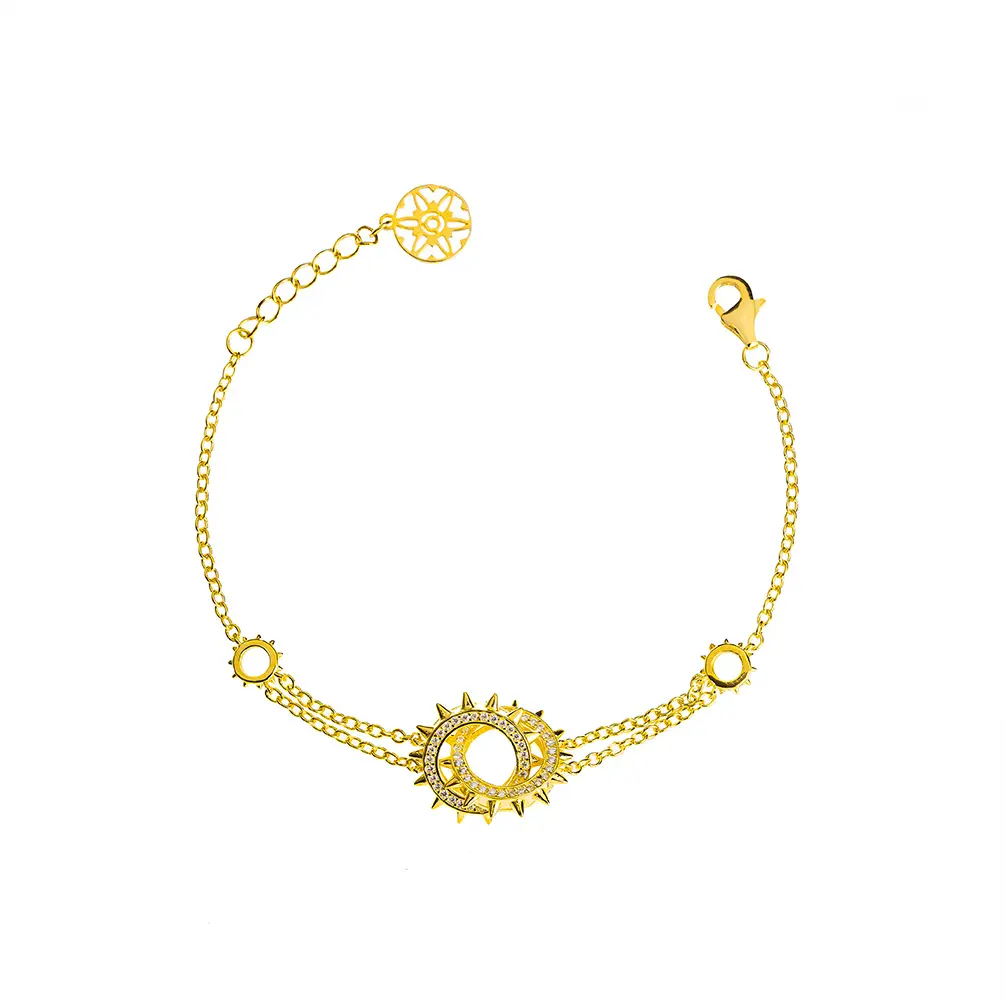 Mushawak's Gold-Plated Silver Bracelet- Double  (MC20)