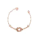 Mushawak's Rose Gold-Plated Silver Bracelet- Double  (MC22)