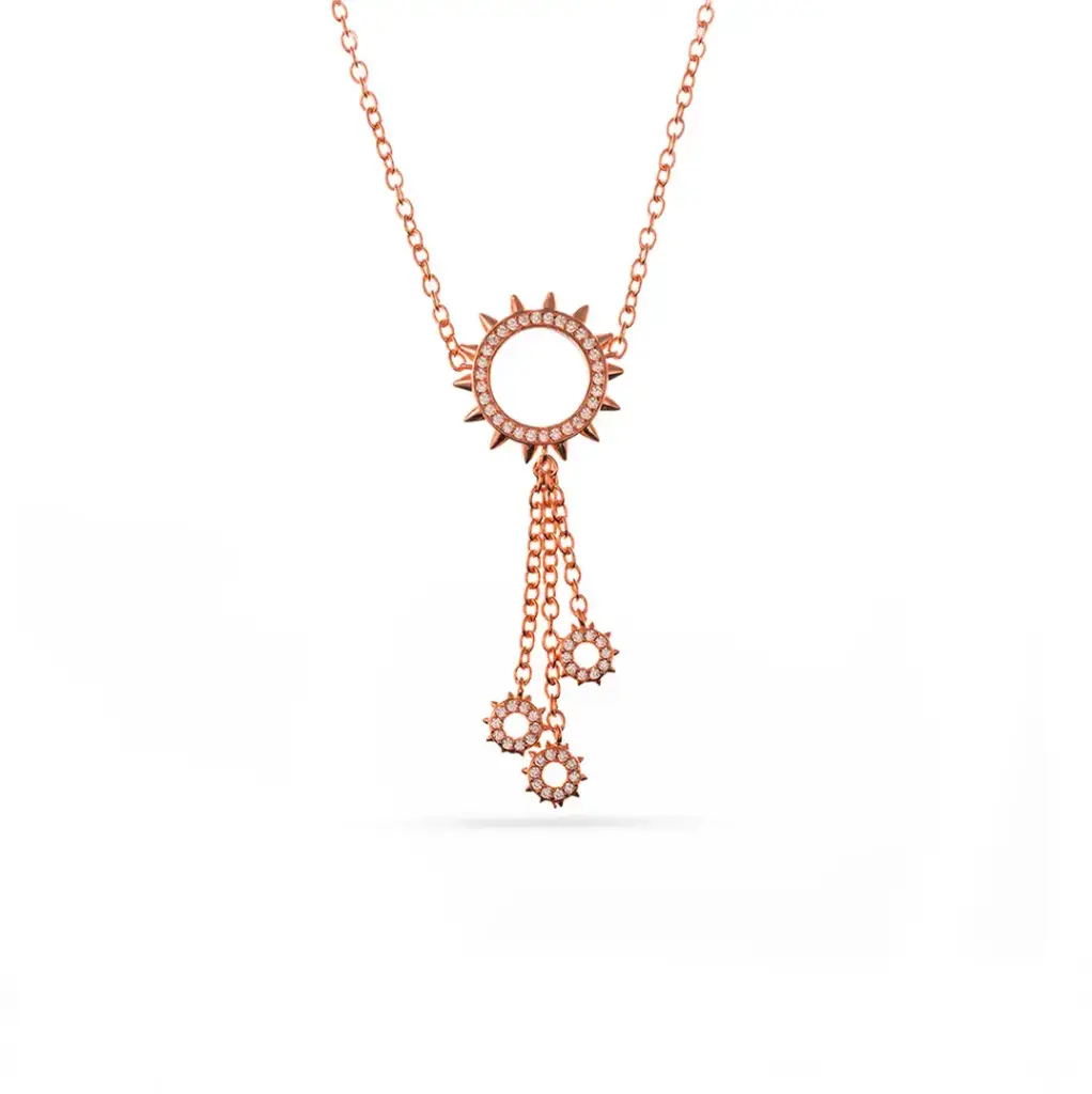 Mushawak's Rose Gold-Plated Silver Necklace - Small (MC18)