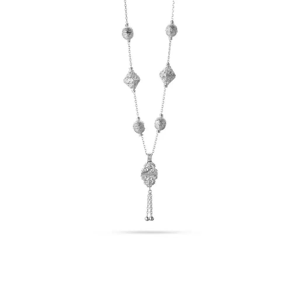 Omani Silver Necklace - rosary (ON156)