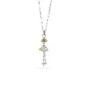 Omani Silver Necklace, partially gold plated (ON348)