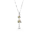Omani Silver Necklace, partially gold plated (ON351)