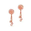 Spiky's Rose Gold-Plated Silver Earring with drops (SPC5)