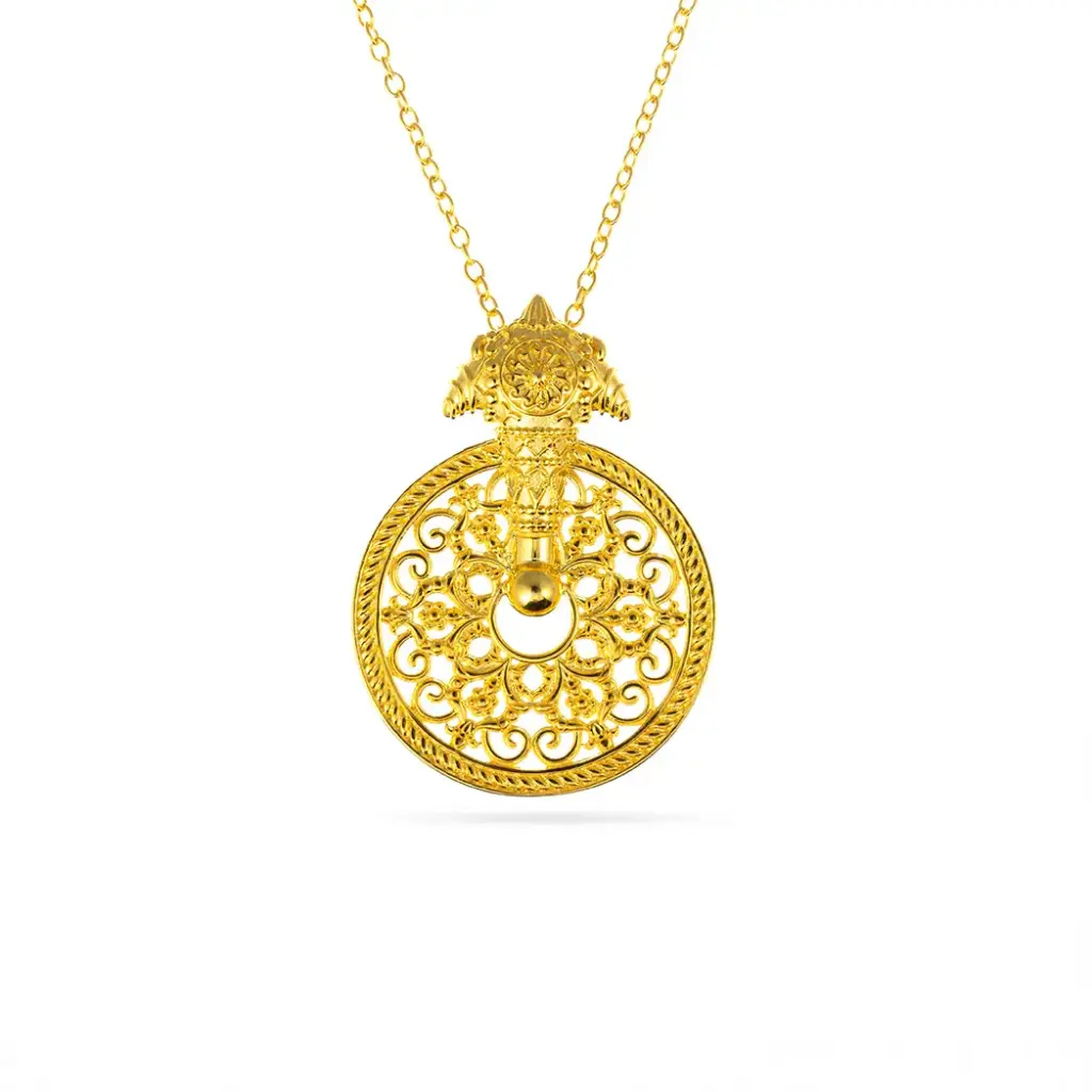 Sumood's Gold-Plated Silver Necklace - Small (SC2)