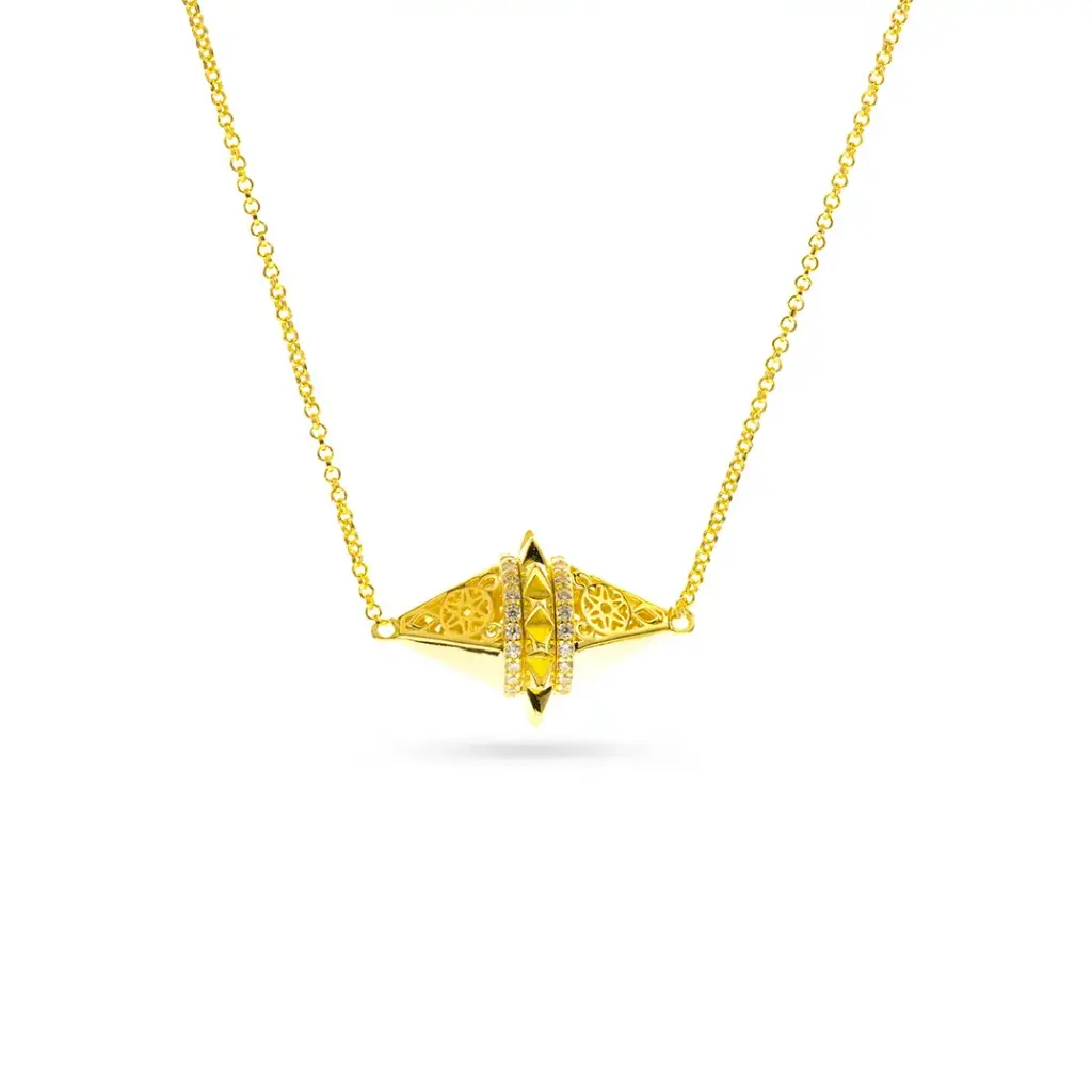 Zayan's Gold - Plated Silver Necklace - Choker (ZC36)