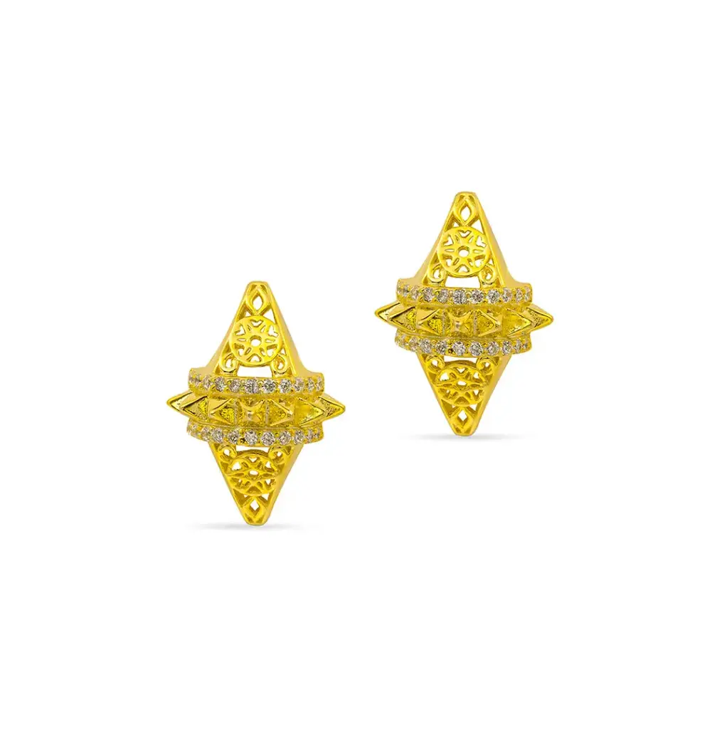 Zayan's Gold-Plated Silver Earring - Kids Size  (ZC32)