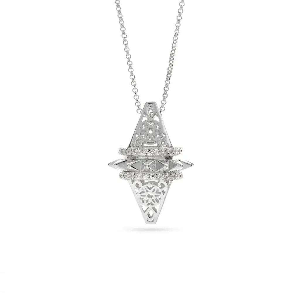 Zayan's Silver Necklace - Large (ZC14)
