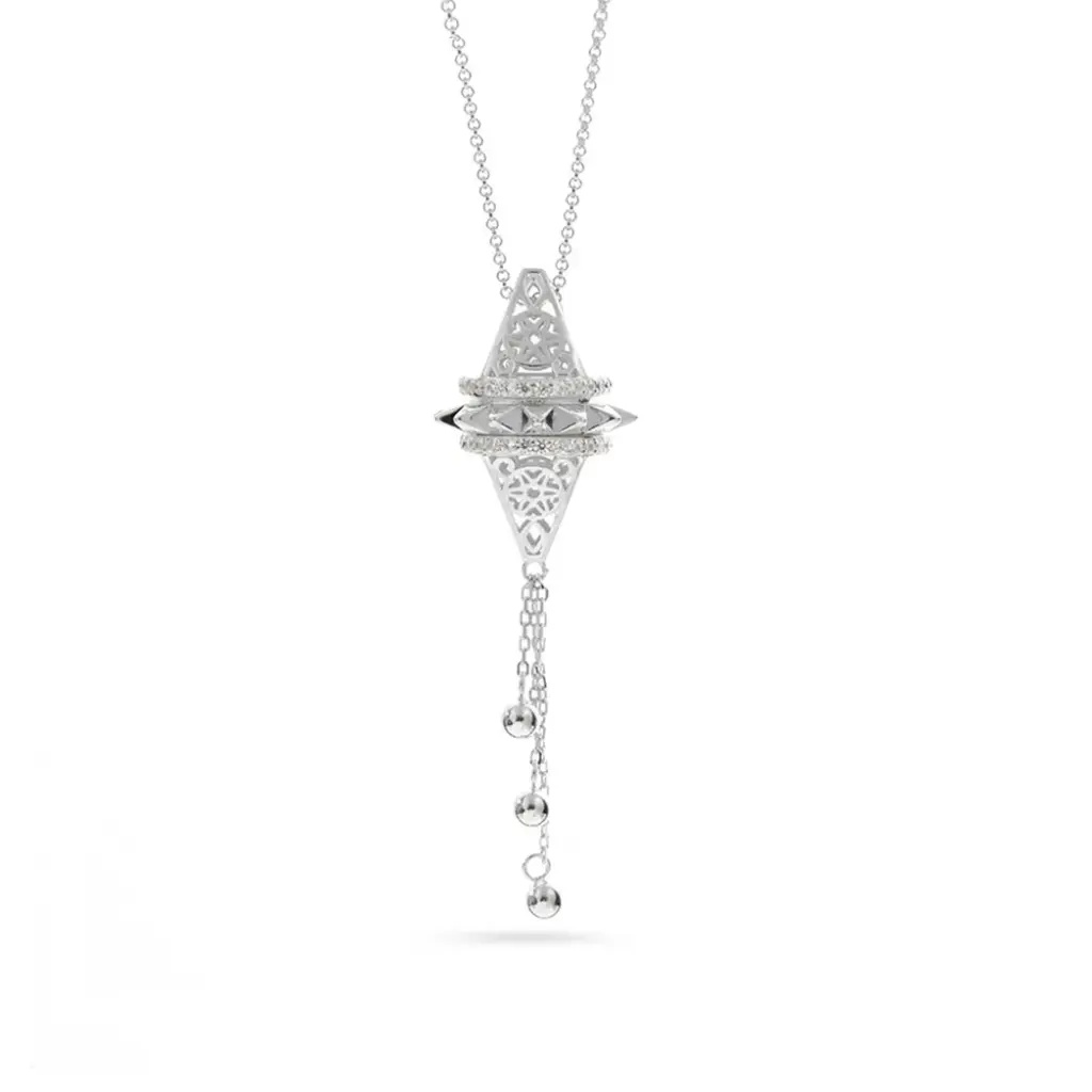 Zayan's Silver Necklace with drops - Small (ZC15)