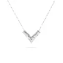 Zircon Silver Choker 