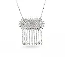 Alia's Silver Necklace with Drops - Large (AC5)