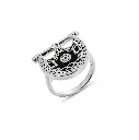 Kahila's Silver Ring with Black Onyx (KC95)