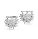 Kahila's Zircon Spiky Pearl Silver Earring (KC59)