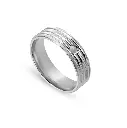 Men Silver Engagement Ring (MER77)