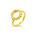 Mushawak's Gold-Plated Silver Ring - Circle (MC31)