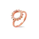 Mushawak's Rose Gold-Plated Silver Ring - Circle (MC7)