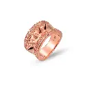 Mushawak's Rose Gold-Plated Silver Ring - Large (MC9)