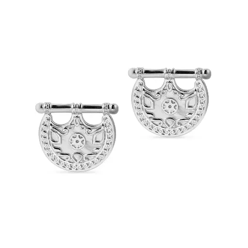 [p8821] Kahilah's Silver Earring (KC12)