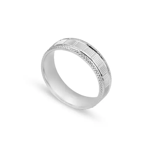 Men Silver Engagement Ring (MER79)