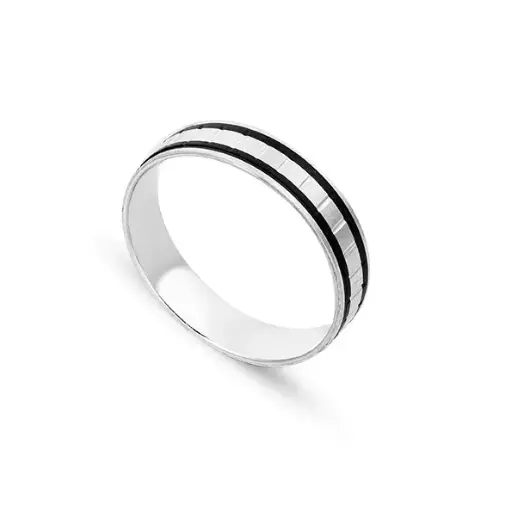Men Silver Engagement Ring (MER82)