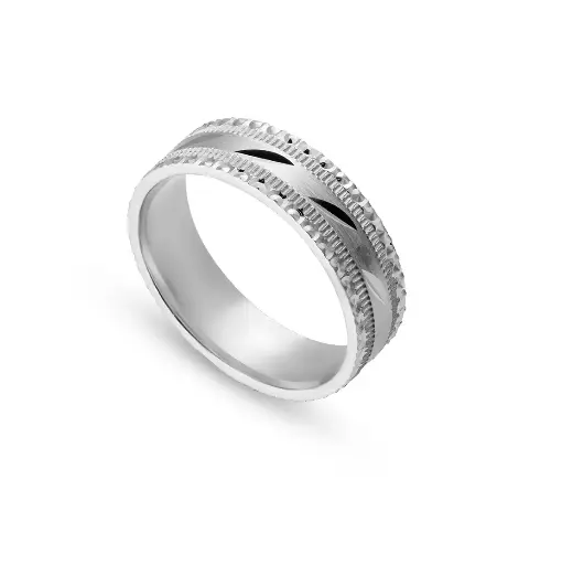 Men Silver Engagement Ring (MER89)