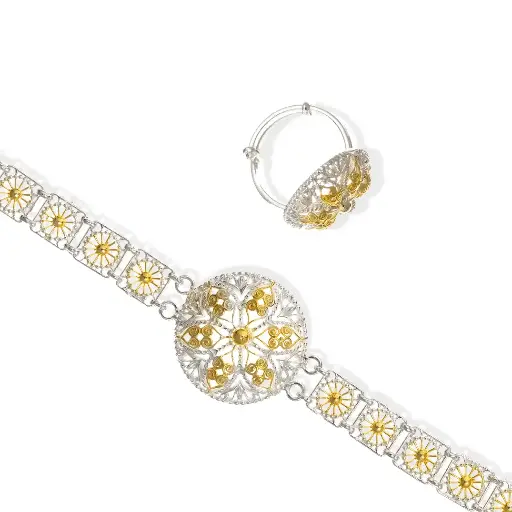 [H03550] طقم اسوارة وخاتم (OBRS176)