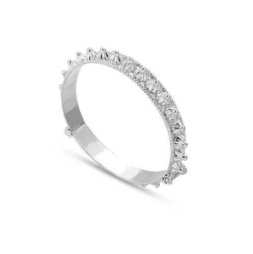 [p5889] Omani Silver Mushawak Bangle - Thin 1 