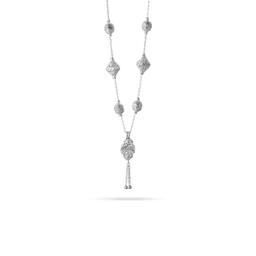 [p1250] Omani Silver Necklace - rosary (ON156)