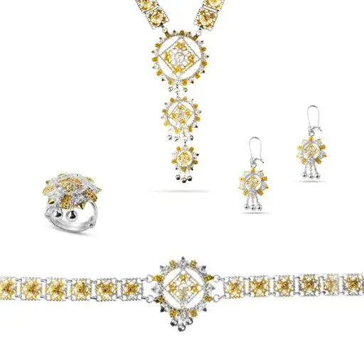 [H00858] Omani Sliver Set,  partially gold plated- Al-Adha Eid (OS97)
