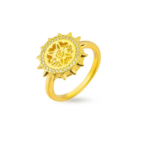 Spiky's Gold-Plated Silver Ring (SPC7)