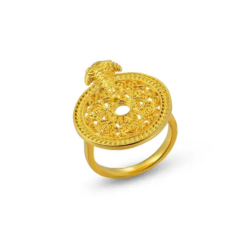 Sumood's Gold-Plated Silver Ring (SC8)