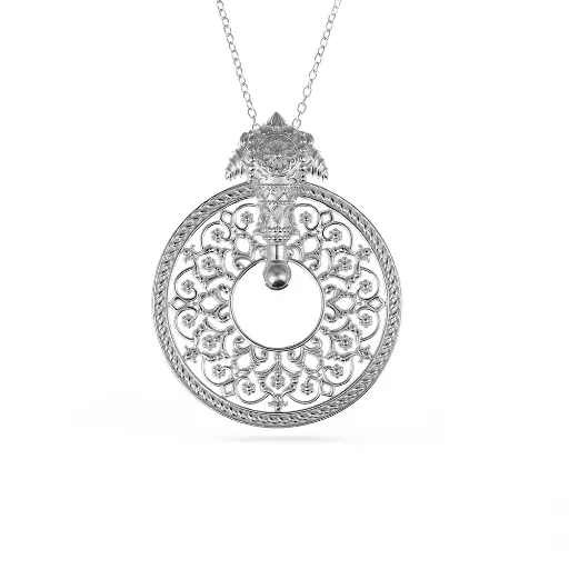 [p9097] Sumood's Silver Necklace - Large (SC15)