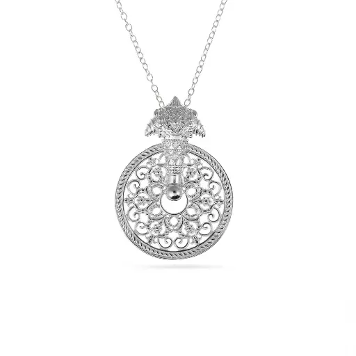[p0198] Sumood's Silver Necklace - Small (SC1)