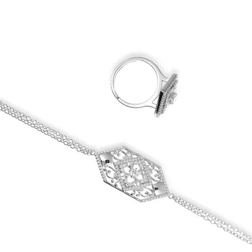 Women Bracelet and Ring (BR001)