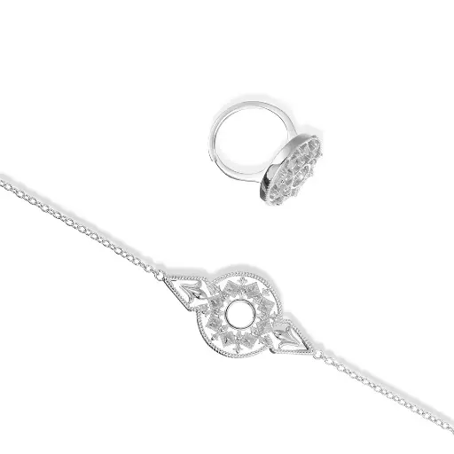 Women Bracelet and Ring (BR003)