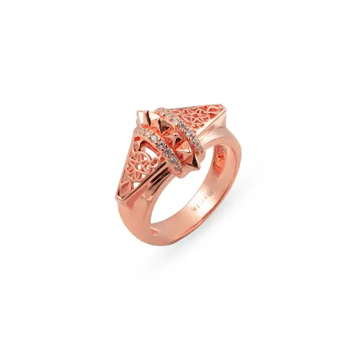Zayan's Rose Gold-Plated Silver Ring - Small (ZC42)