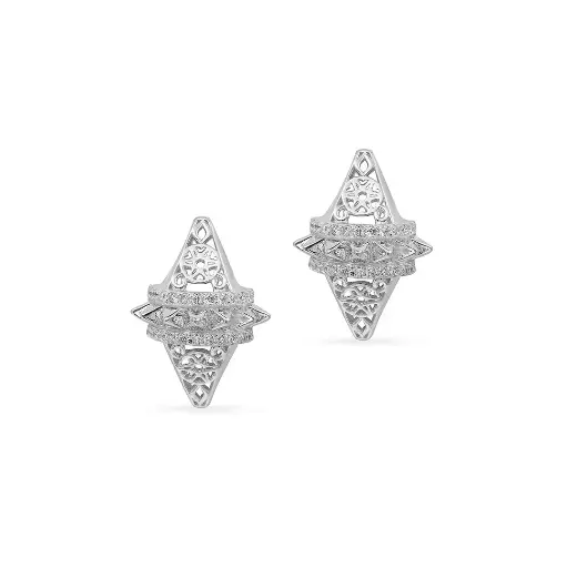 [p0813] Zayan's Silver Earring - Kids Size (ZC21)
