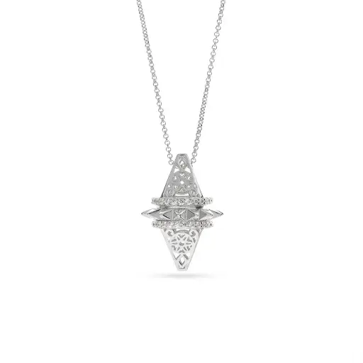 [p2125] Zayan's Silver Necklace - Small (ZC10)