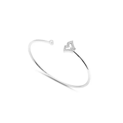 [H10365] Erth Silver Bangle - Wahaj (EC1)